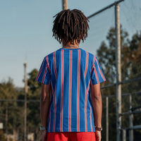Kid's Royal Blue Slim Fit Printed T-Shirts