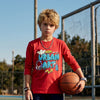 Kid's Red Slim Fit Full Sleeves T-Shirts