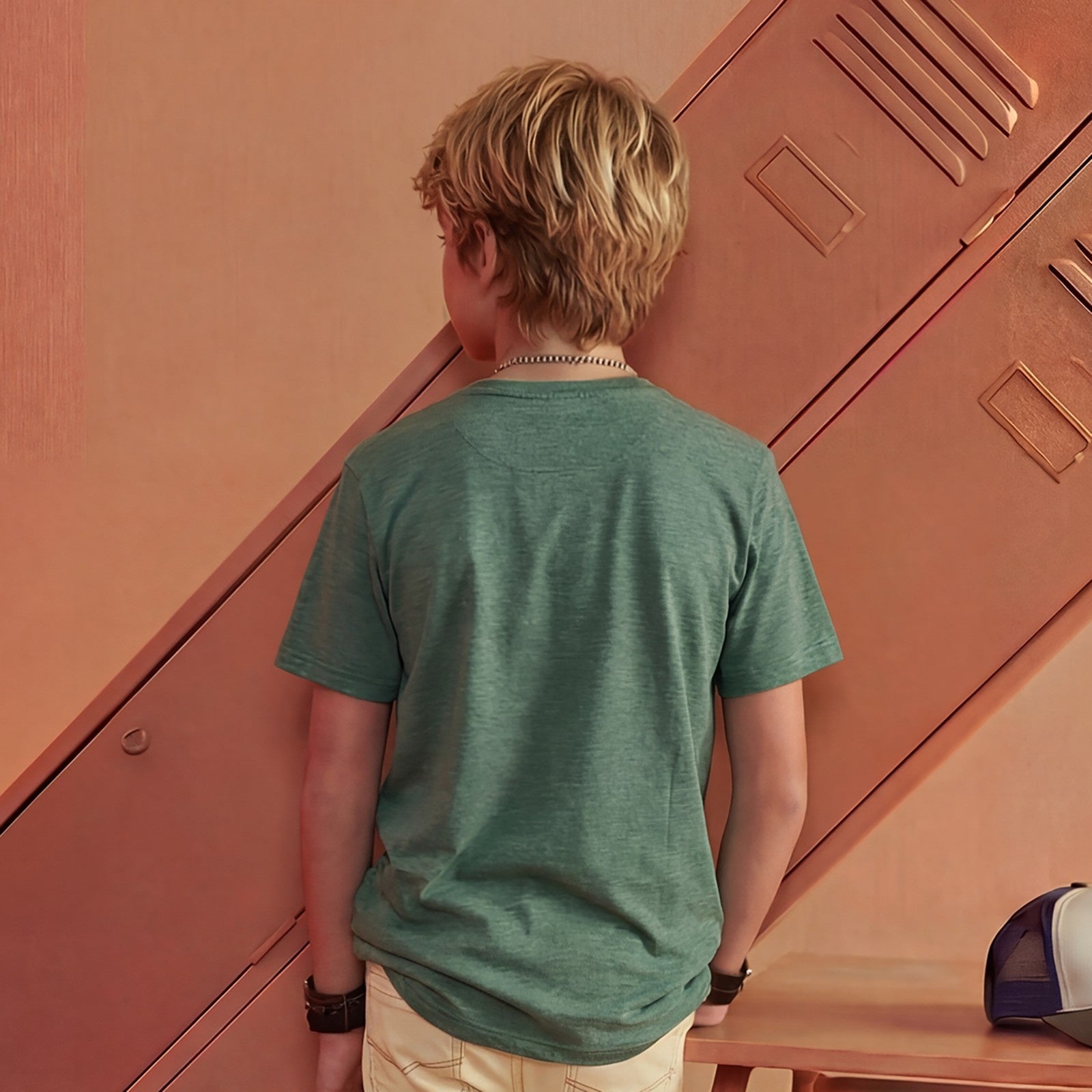 Junior Killer Green Slim Fit Printed T-Shirts