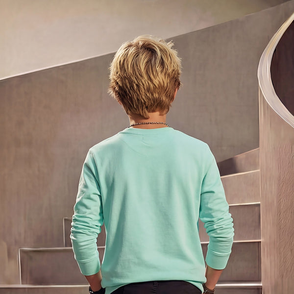 Junior Killer Mint Green Full Sleeve Printed T-Shirts