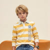 Kid's Mustard Polo Neck Full Sleeve T-Shirts