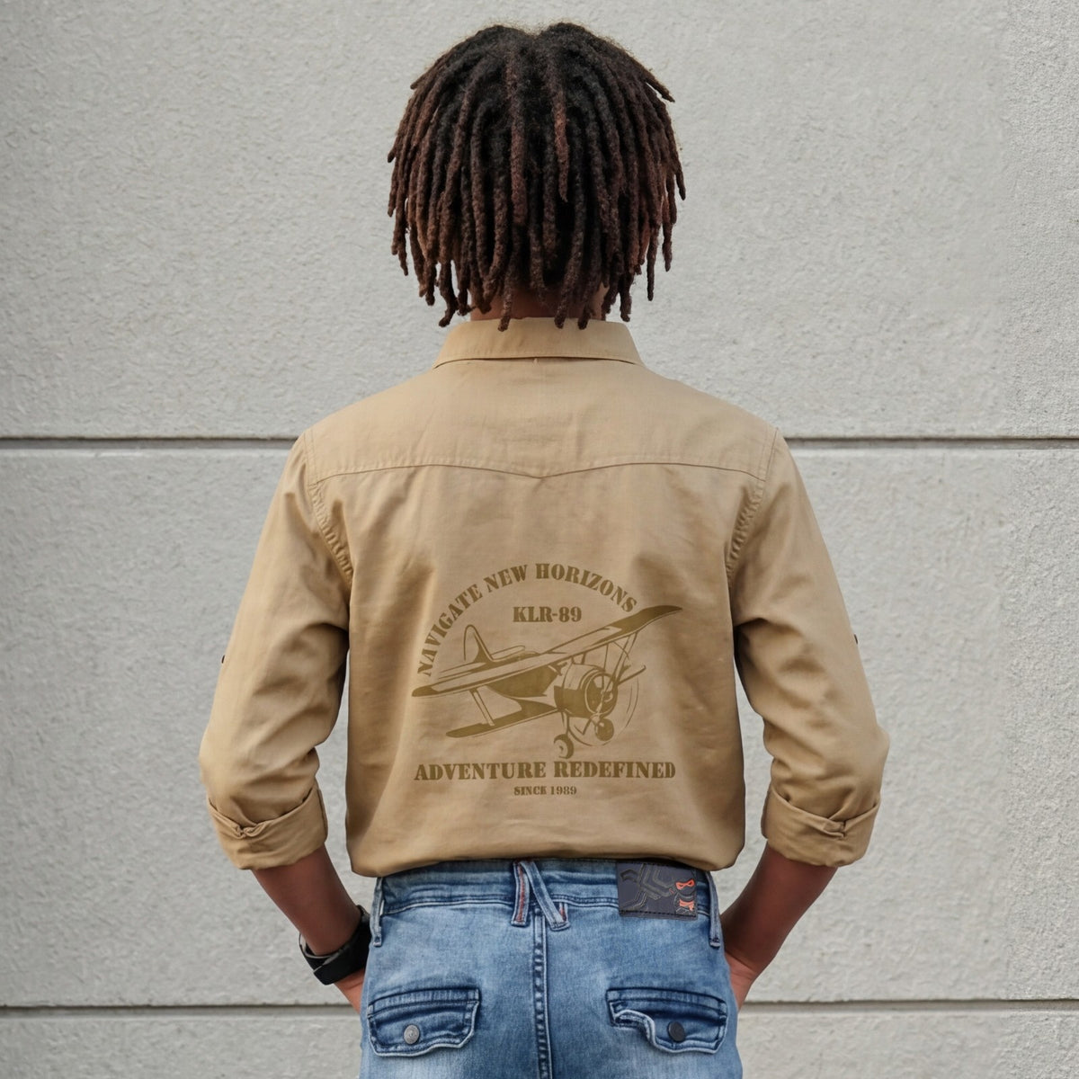 Junior Killer Brown Slim Fit Shirts