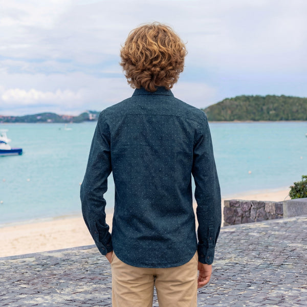 Junior Killer Teal Blue Slim Fit Shirts