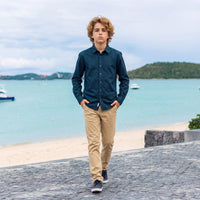 Junior Killer Teal Blue Slim Fit Shirts