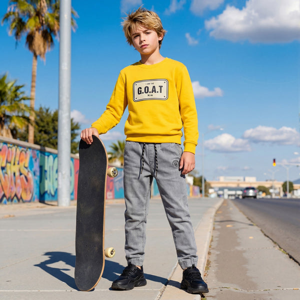 Kid's Grey Joggers
