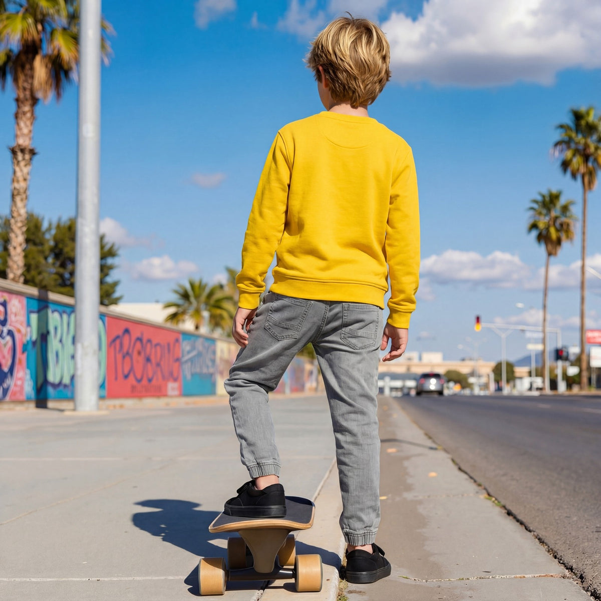 Kid's Grey Joggers