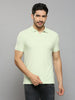 Men's Green Printed Slim Fit T-Shirts