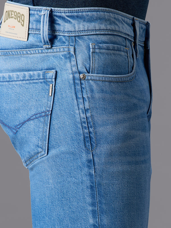 Men's Light Blue Slim Fit Jeans
