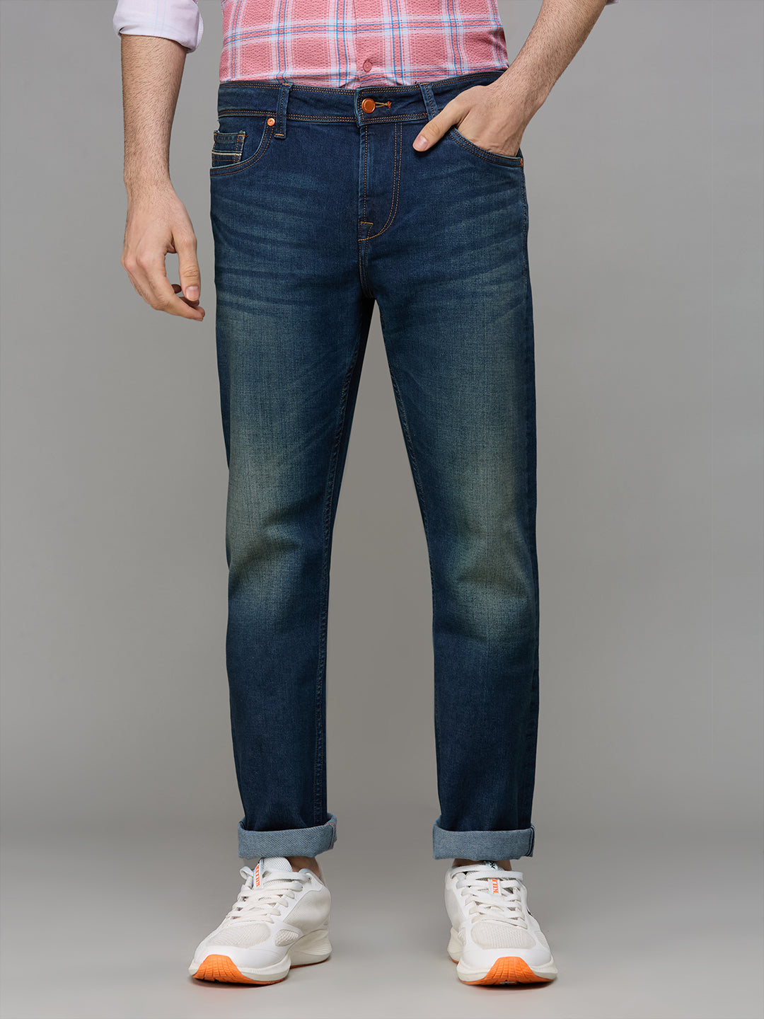 Men's Dark Blue Slim Fit Jeans