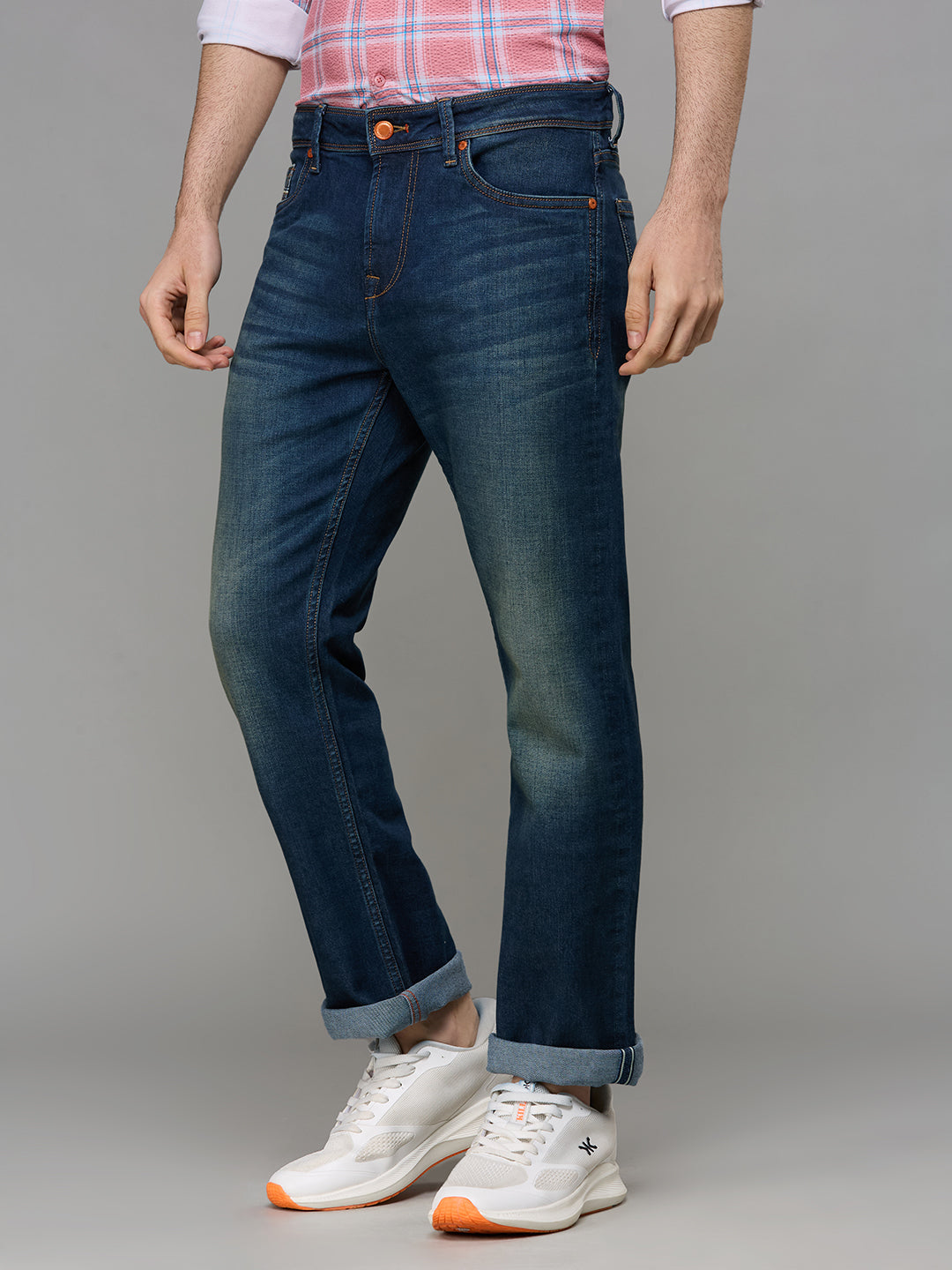Men's Dark Blue Slim Fit Jeans