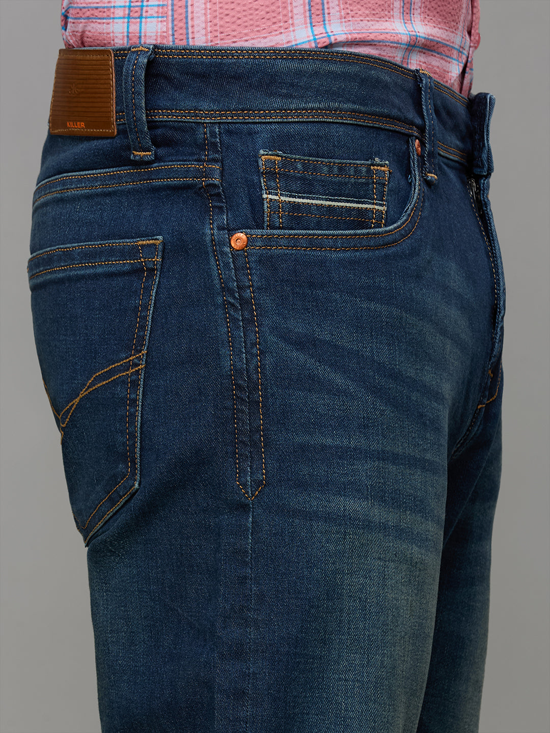 Men's Dark Blue Slim Fit Jeans