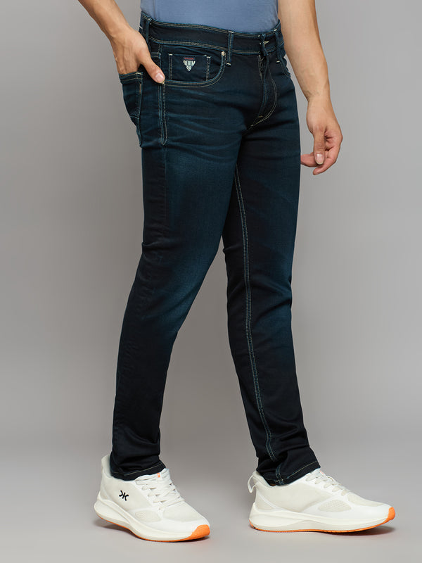 Men's Dark Blue Slim Fit Jeans
