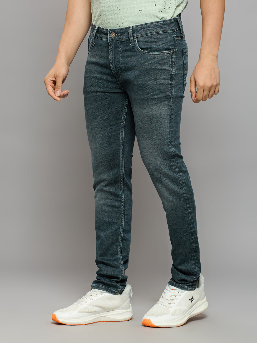 Men's Grey Slim Fit Jeans