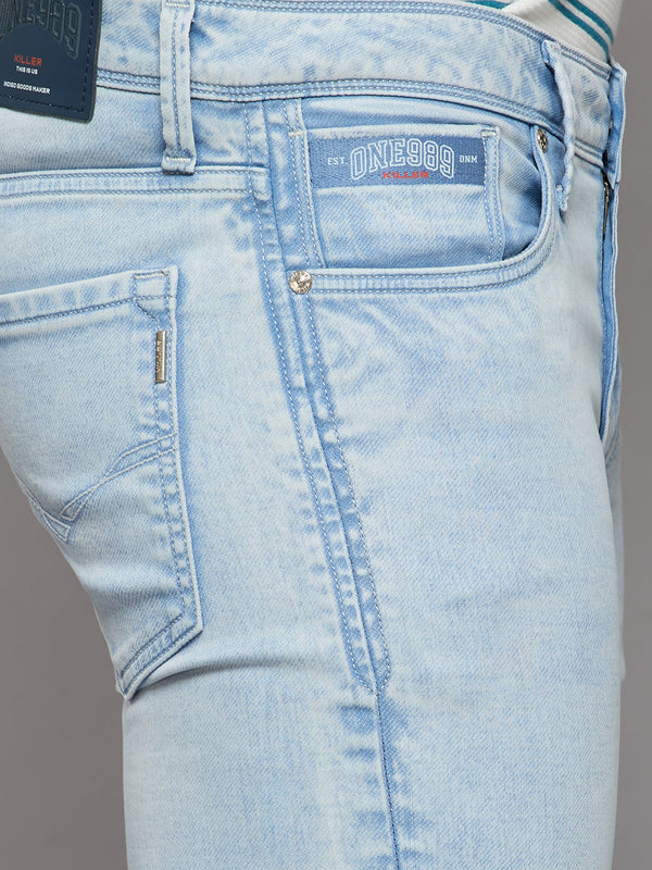 Men's Light Blue Slim Fit Jeans