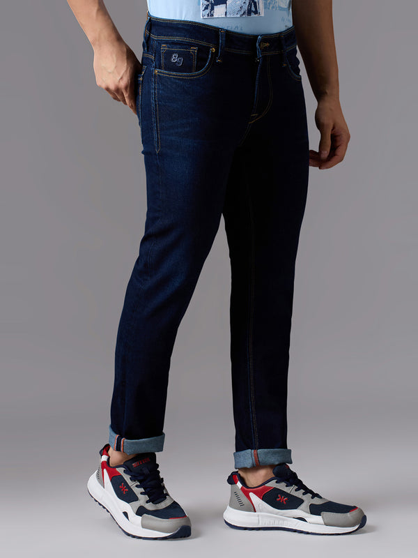 Men's Dark Blue Slim Fit Jeans