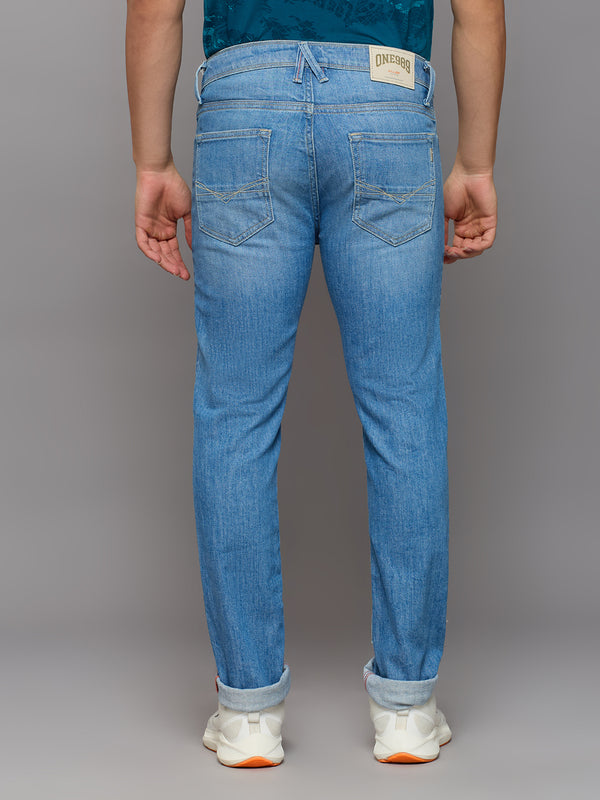 Men's Light Blue Slim Fit Jeans