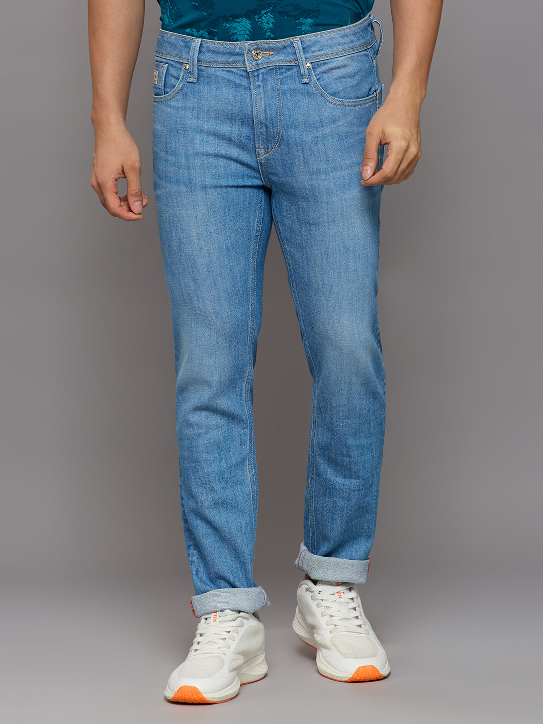 Men's Light Blue Slim Fit Jeans
