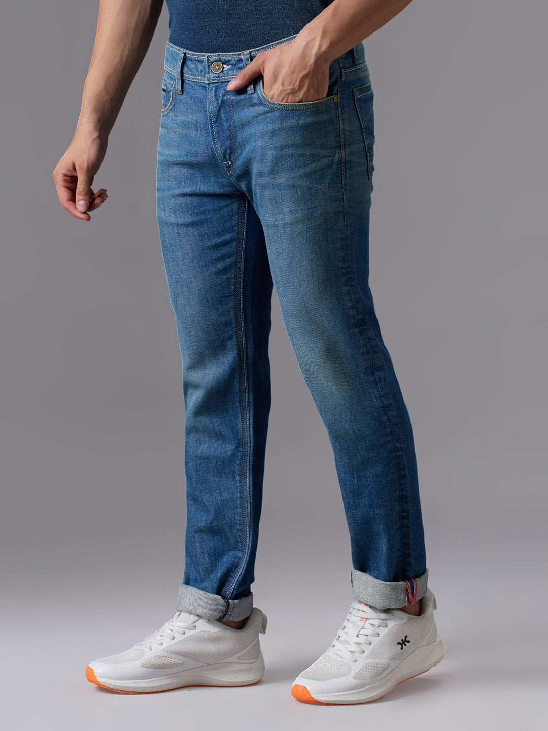 Men's Light Blue Slim Fit Jeans