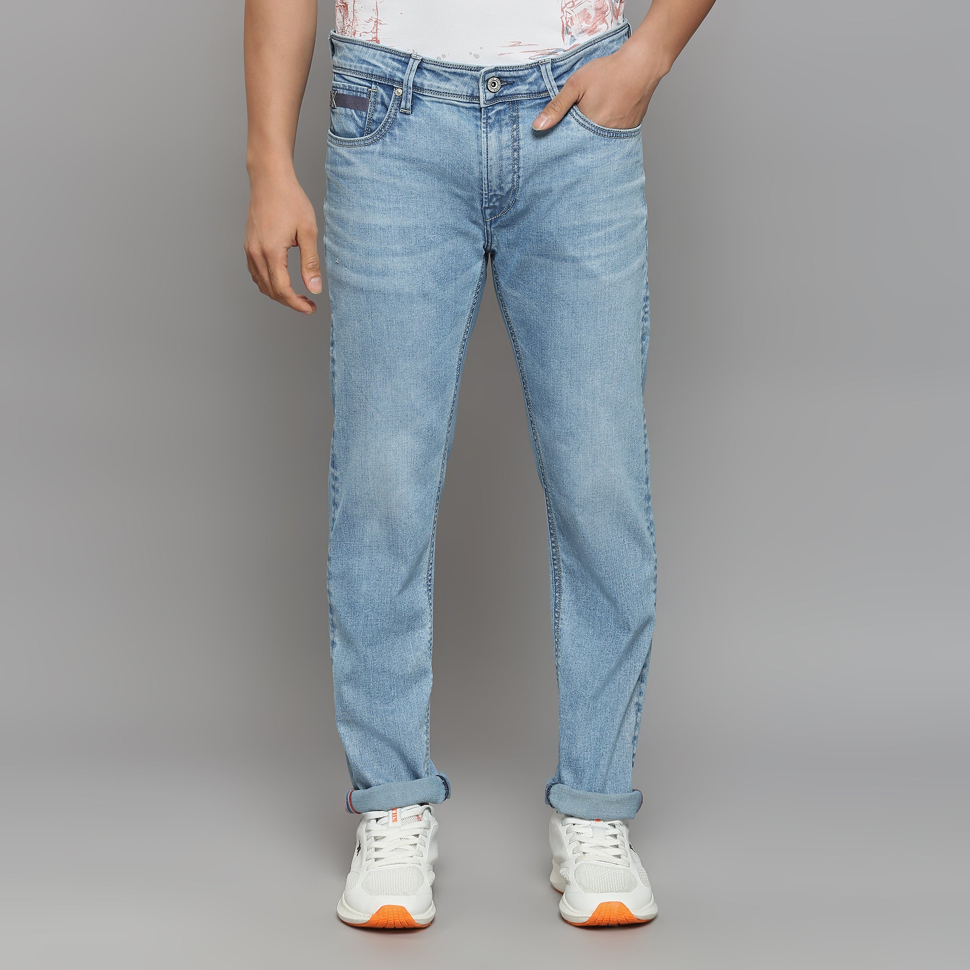 Men's Light Blue Slim Fit Jeans