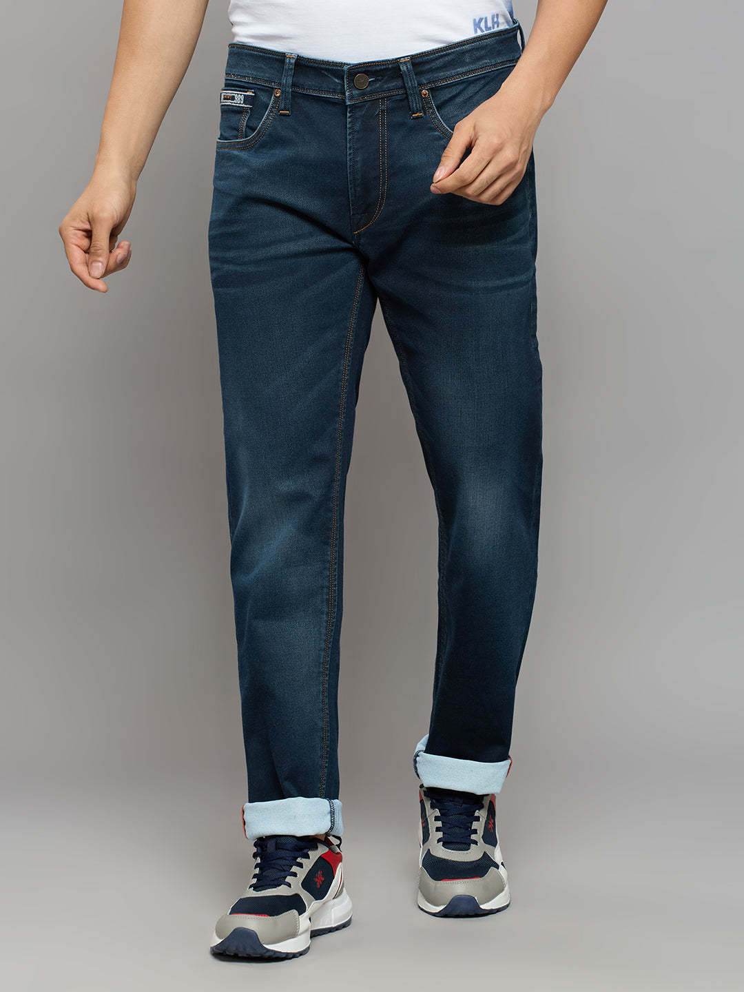 Men's Dark Blue Slim Fit Jeans