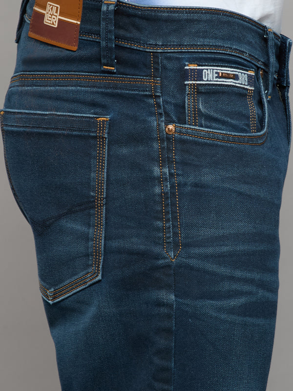 Men's Dark Blue Slim Fit Jeans