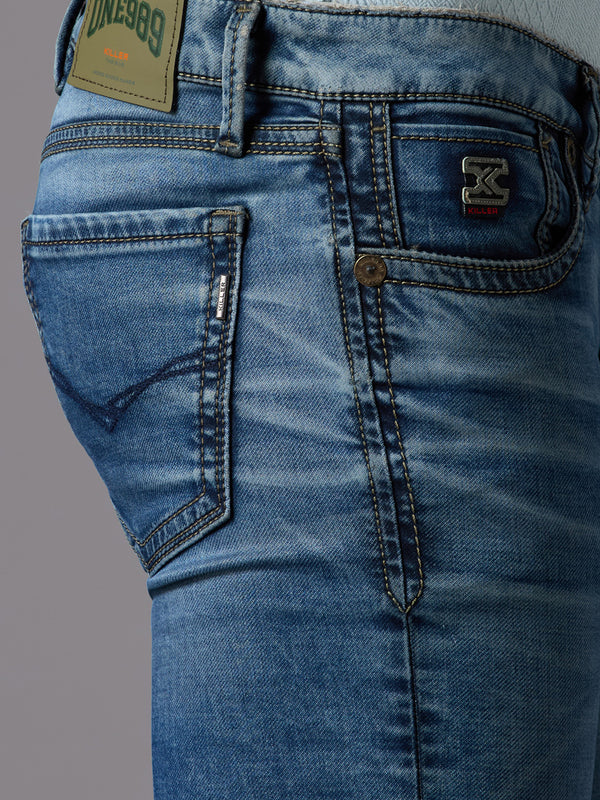 Men's Dark Blue Slim Fit Jeans