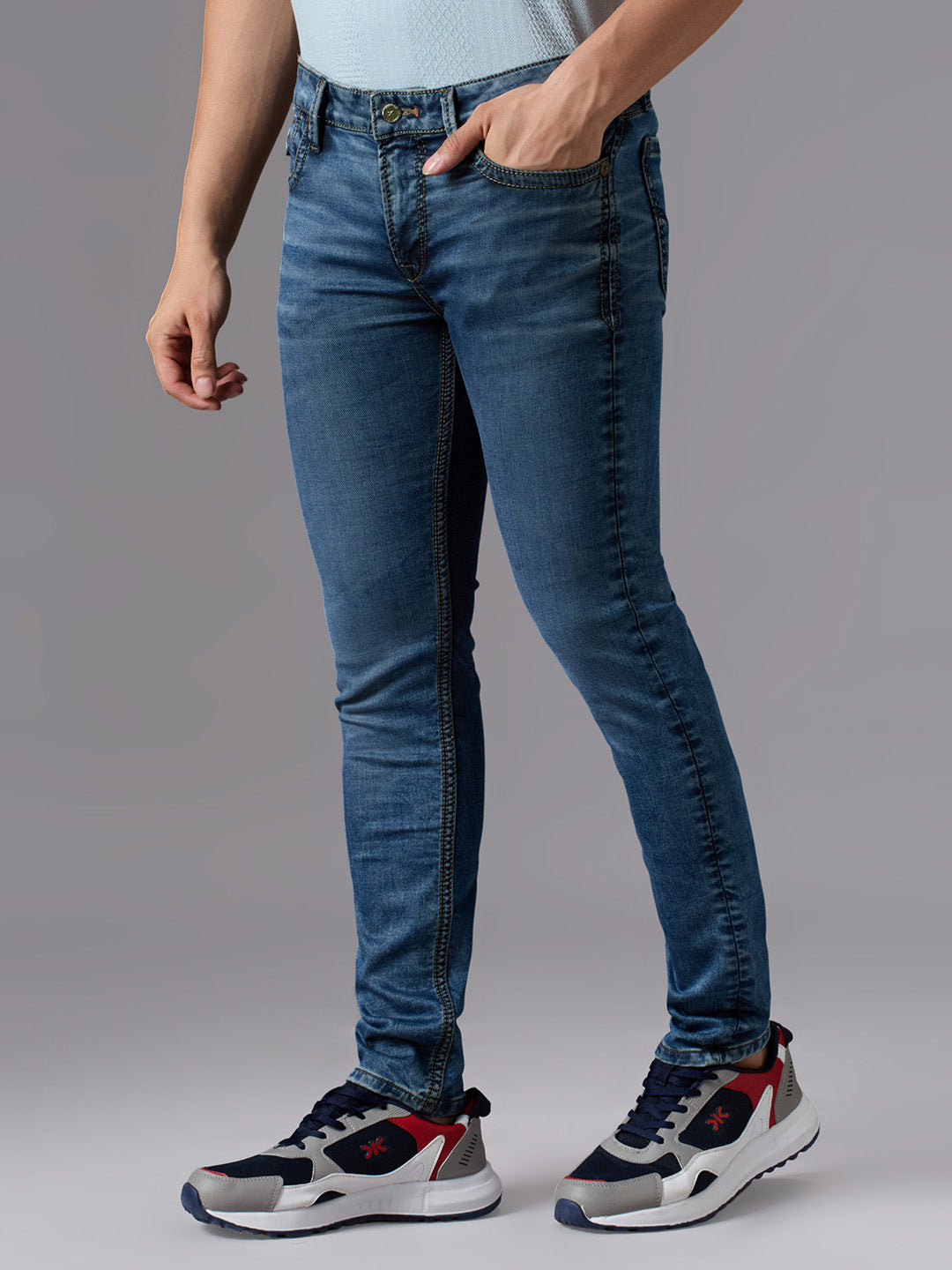 Men's Dark Blue Slim Fit Jeans