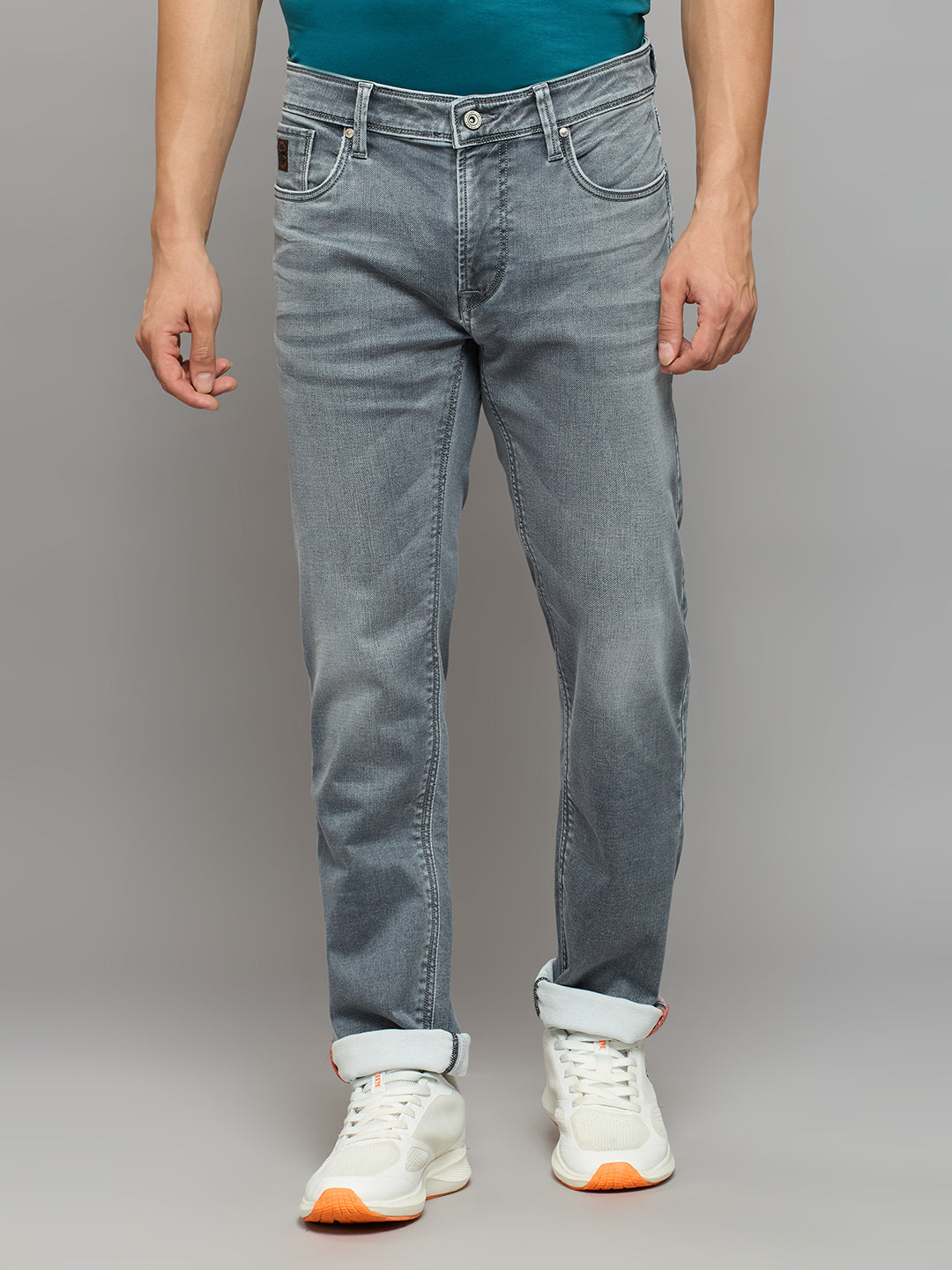 Men's Grey Slim Fit Jeans