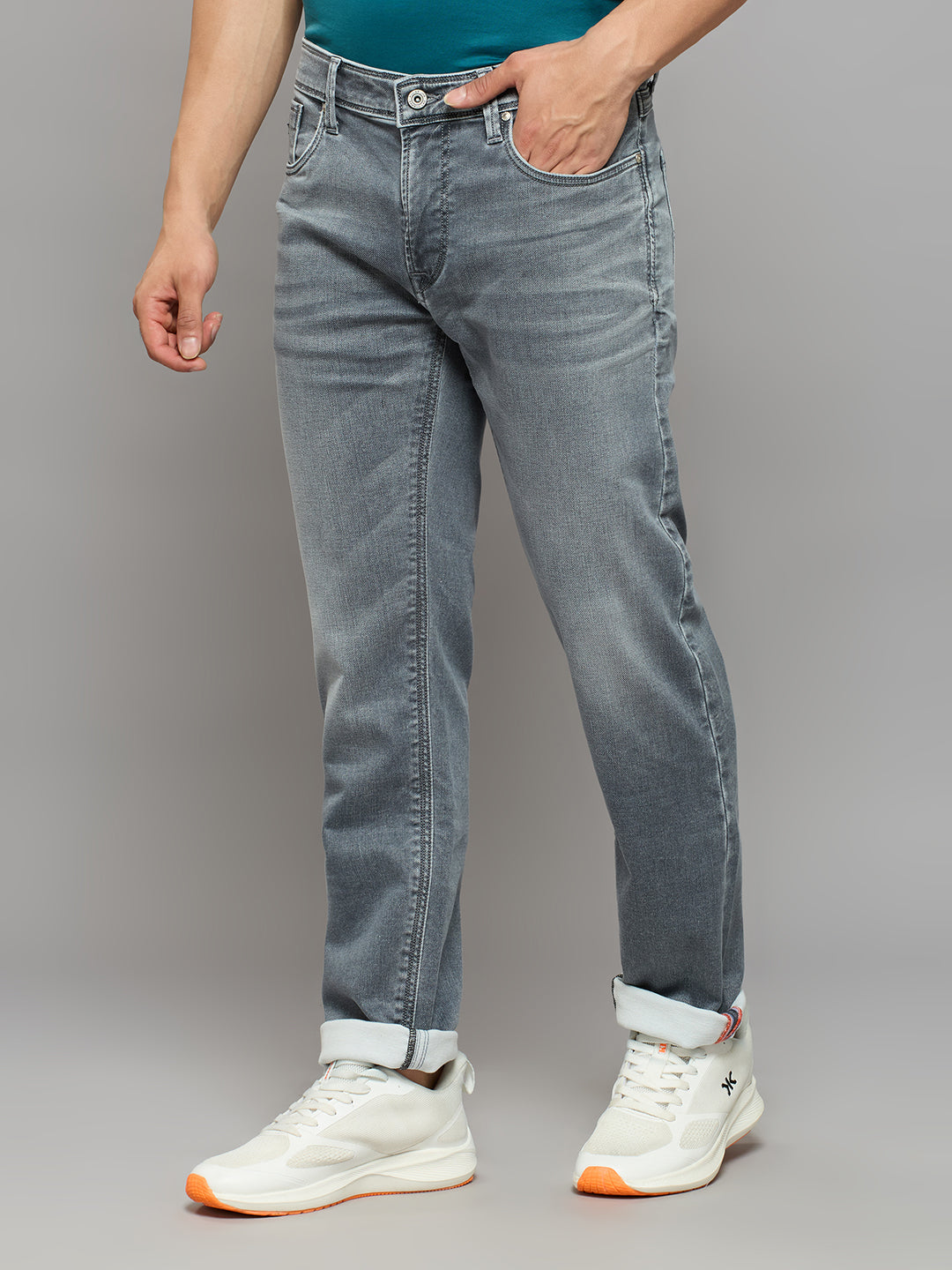 Men's Grey Slim Fit Jeans