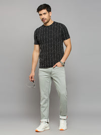 Men's Light Green Skinny Fit Jeans