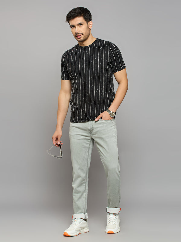 Men's Light Green Skinny Fit Jeans