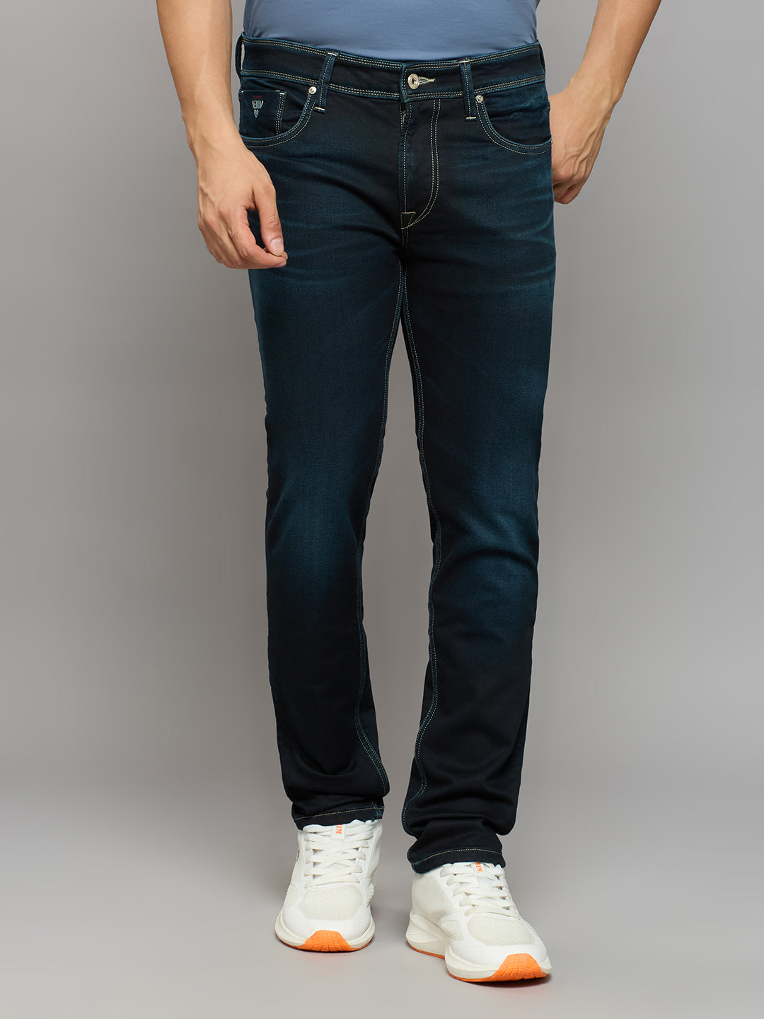 Men's Dark Blue Skinny Fit Jeans