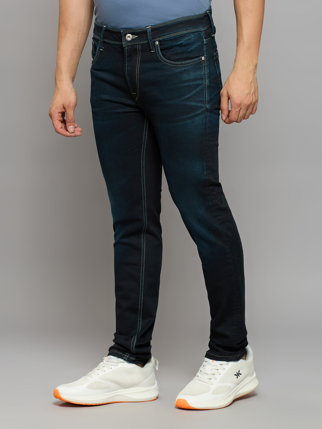 Men's Dark Blue Skinny Fit Jeans