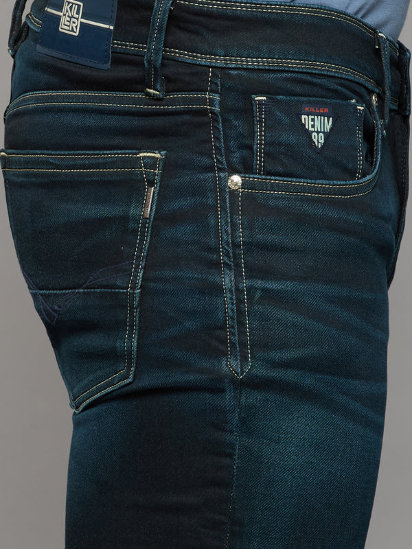 Men's Dark Blue Skinny Fit Jeans