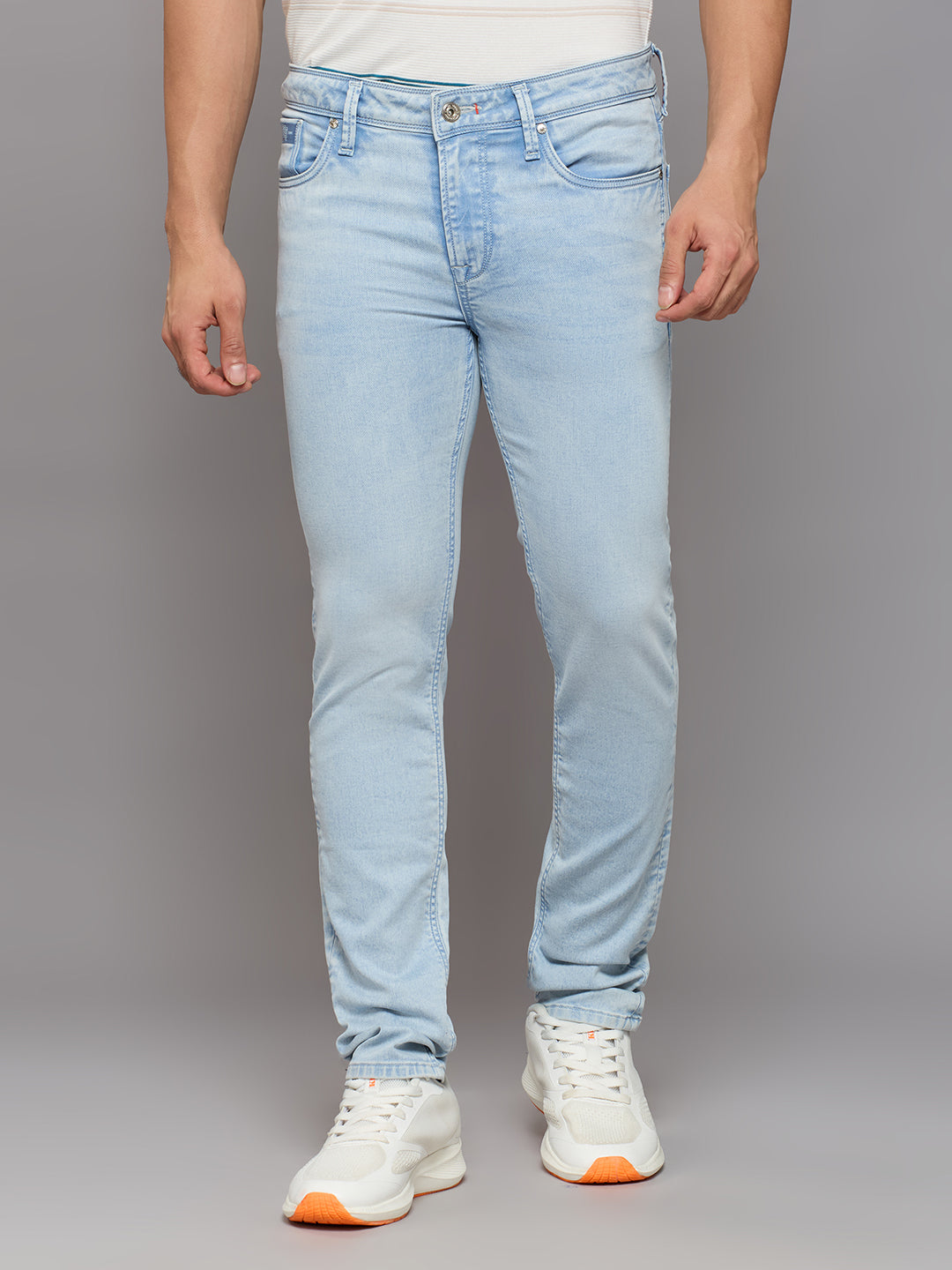 Men's Light Blue Skinny Fit Jeans
