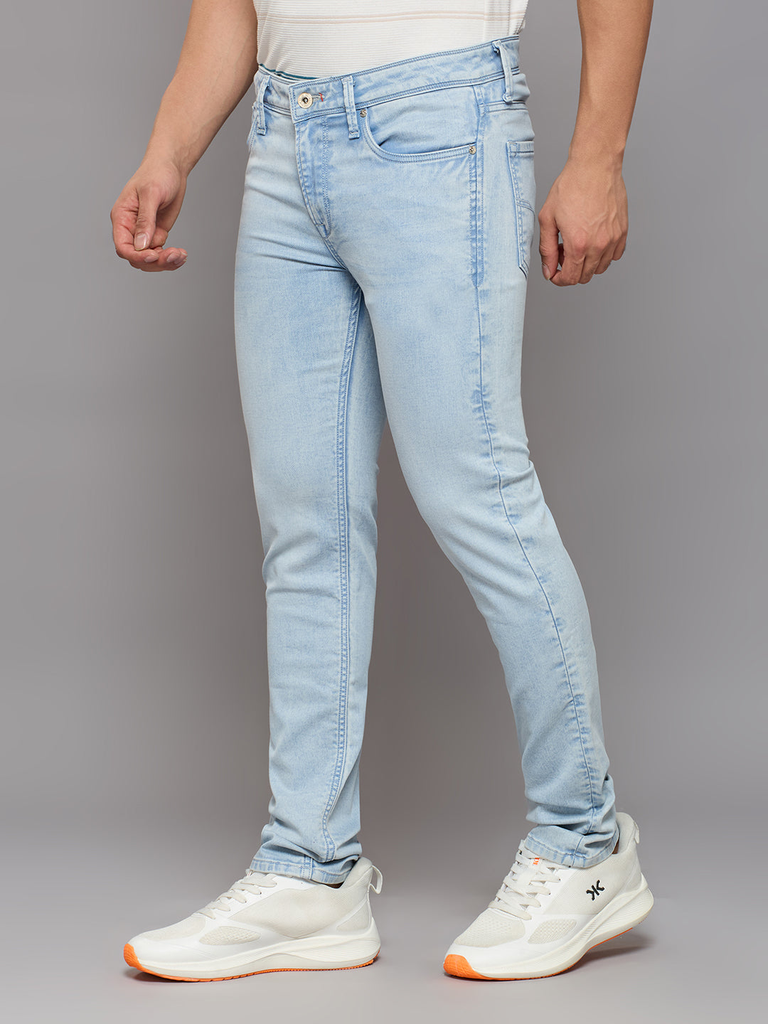 Men's Light Blue Skinny Fit Jeans