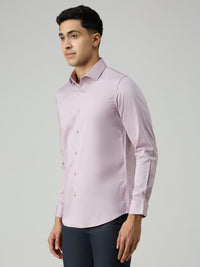 Men's Pink Solid Slim Fit Shirts