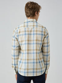 Men's Blue Checks Slim Fit Shirts