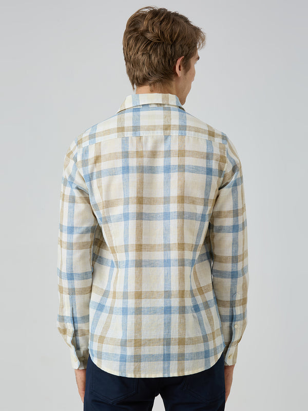 Men's Blue Checks Slim Fit Shirts