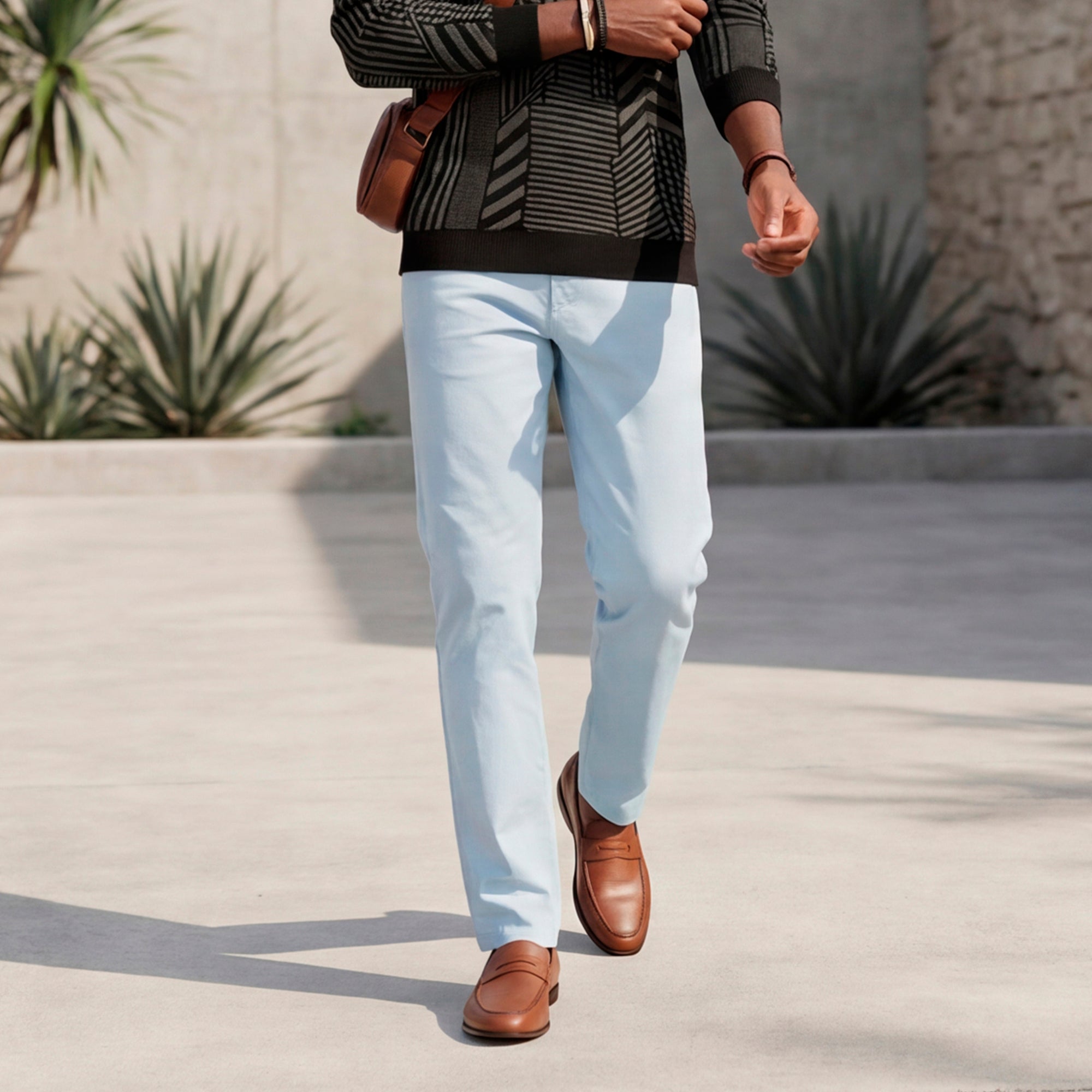 Killer Men Light Blue Slim Fit Trousers