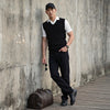 Killer Men V Neck Sleeveless Black Sweaters