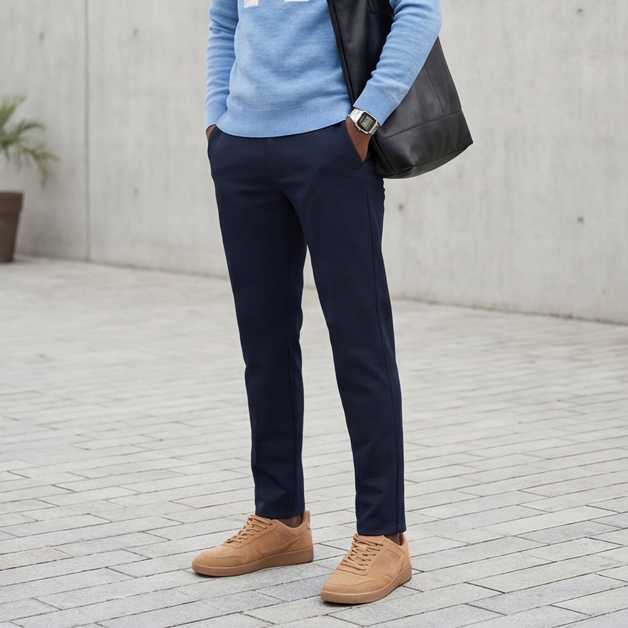 Killer Men Navy Slim Fit Trousers