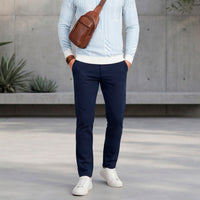 Killer Men Navy Straight Fit Trousers