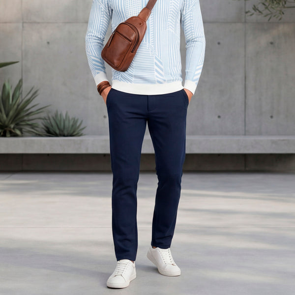 Killer Men Navy Straight Fit Trousers