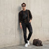 Killer Men Round Neck Navy Sweaters