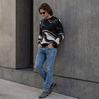 Killer Men Round Neck Balck Sweaters