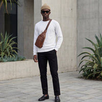 Killer Men Round Neck Light Grey Sweaters