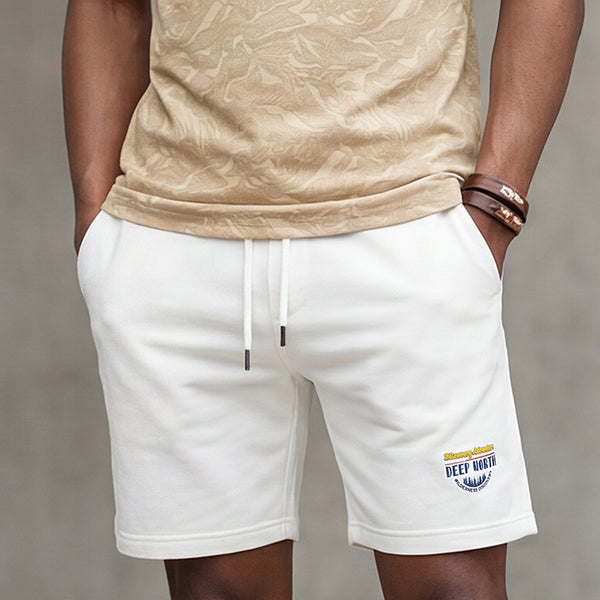 Killer Men White Solid Shorts