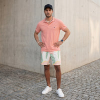 Killer Men Peach Multicolour Shorts