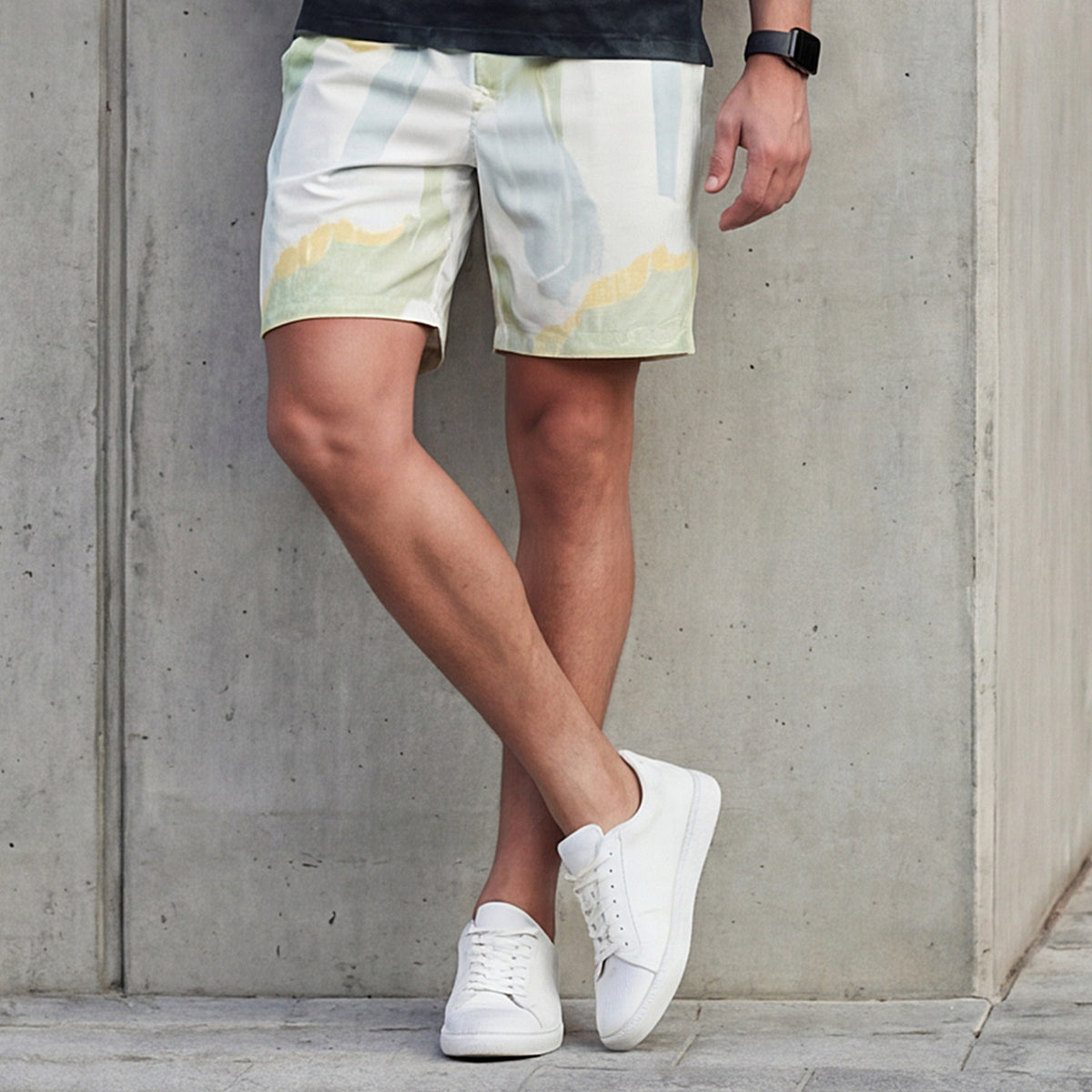 Killer Men Green Multicolour Shorts